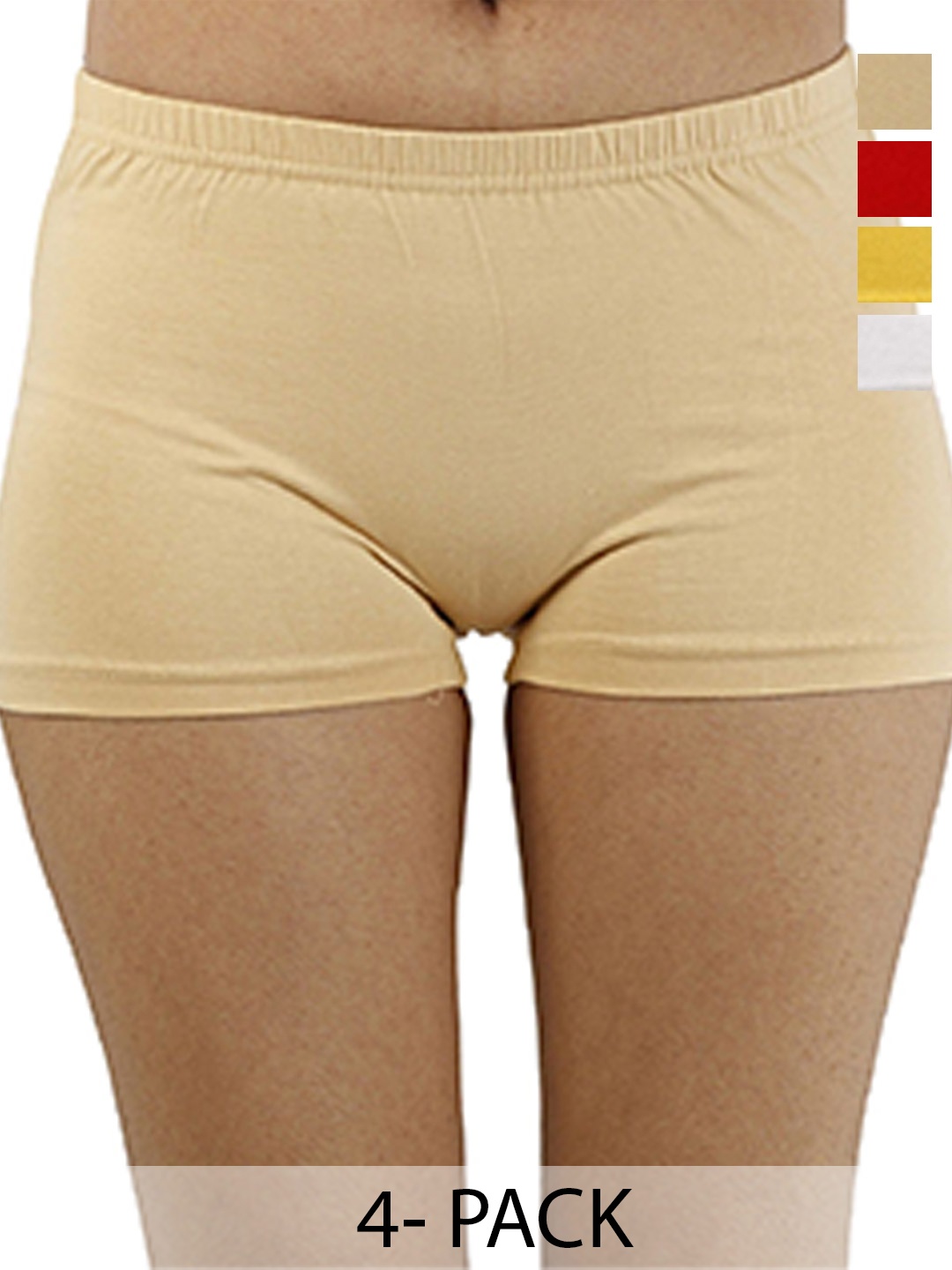 

Diving Deep Pack of 4 Cotton Boy Shorts Briefs, Black