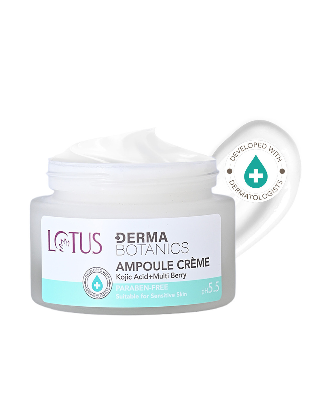 

Lotus Herbals DermaBotanics Kojic Acid + Multi Berry Ampoule Cream for Blemishes - 50g, White