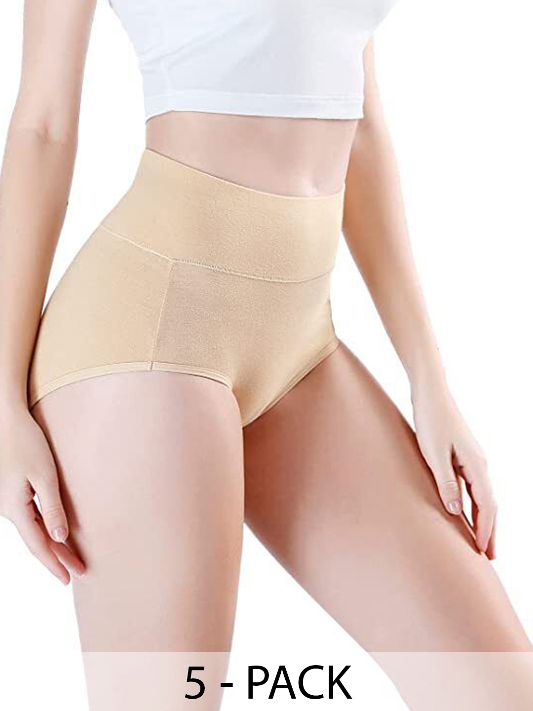 

Diving Deep Pack of 5 Hipster Briefs, Beige