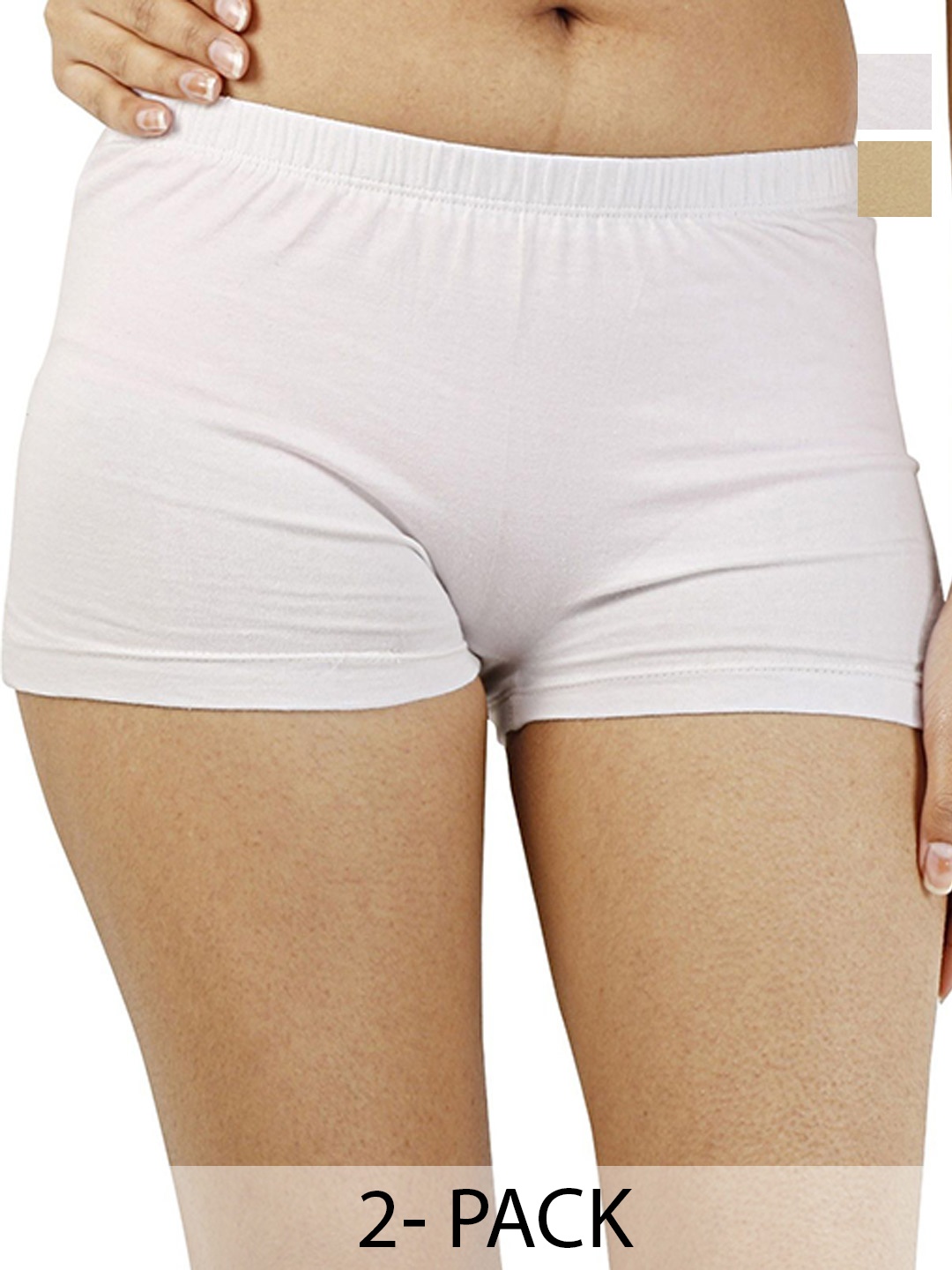 

Diving Deep Pack of 2 Cotton Boy Shorts Briefs, Beige