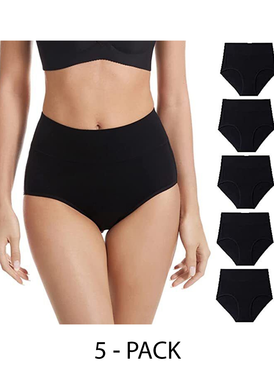 

Diving Deep Pack of 5 Hipster Briefs, Black