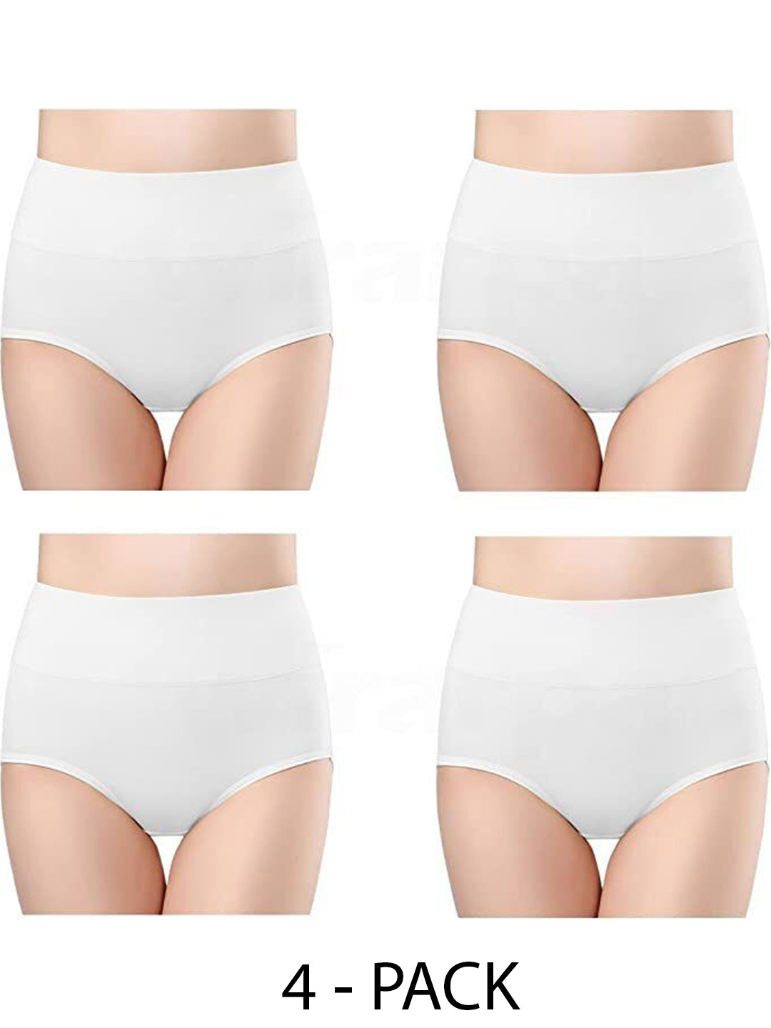 

Diving Deep Pack of 4 Hipster Briefs, White