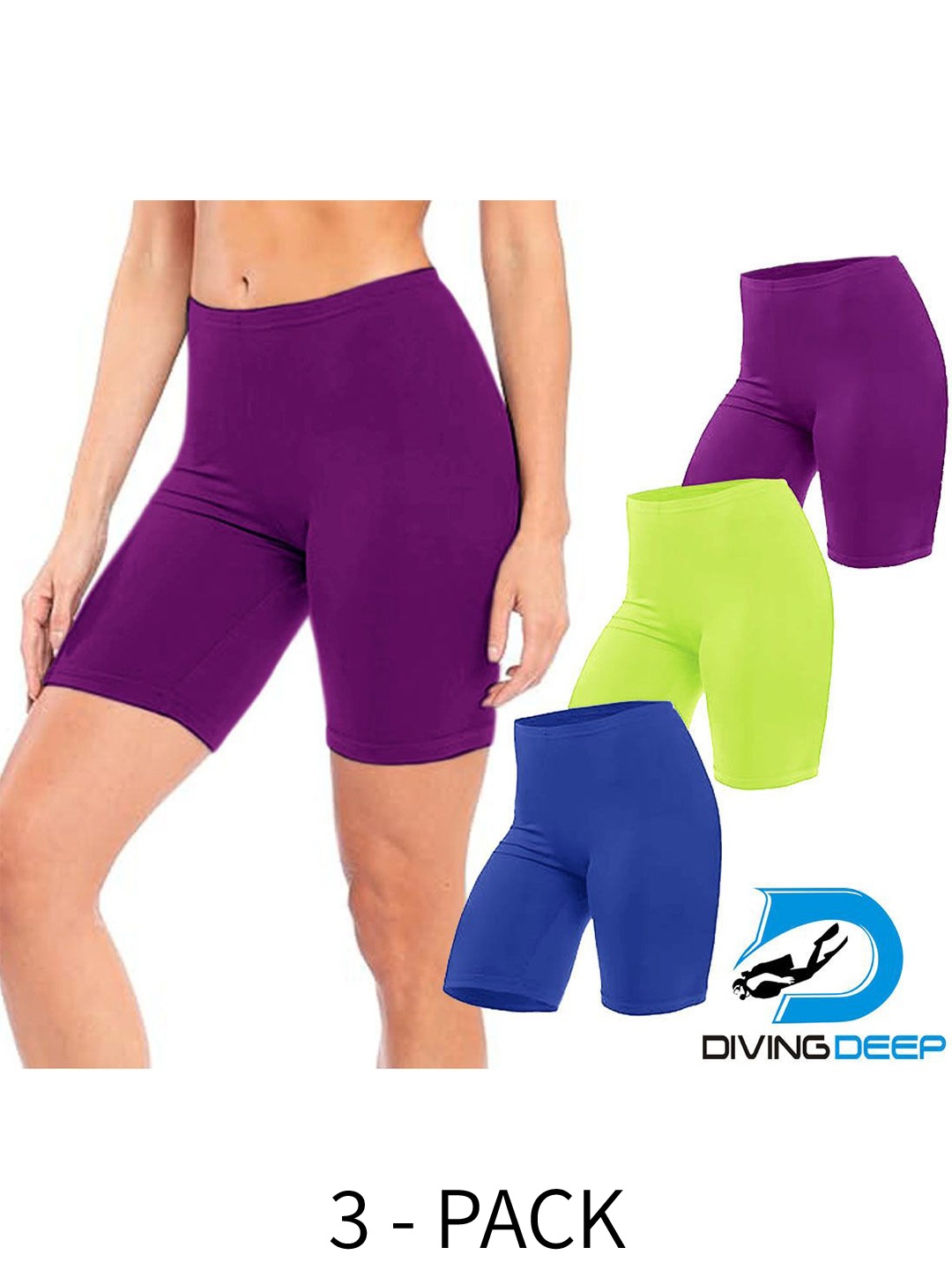 

Diving Deep Pack of 3 Boy Shorts Briefs, Multi