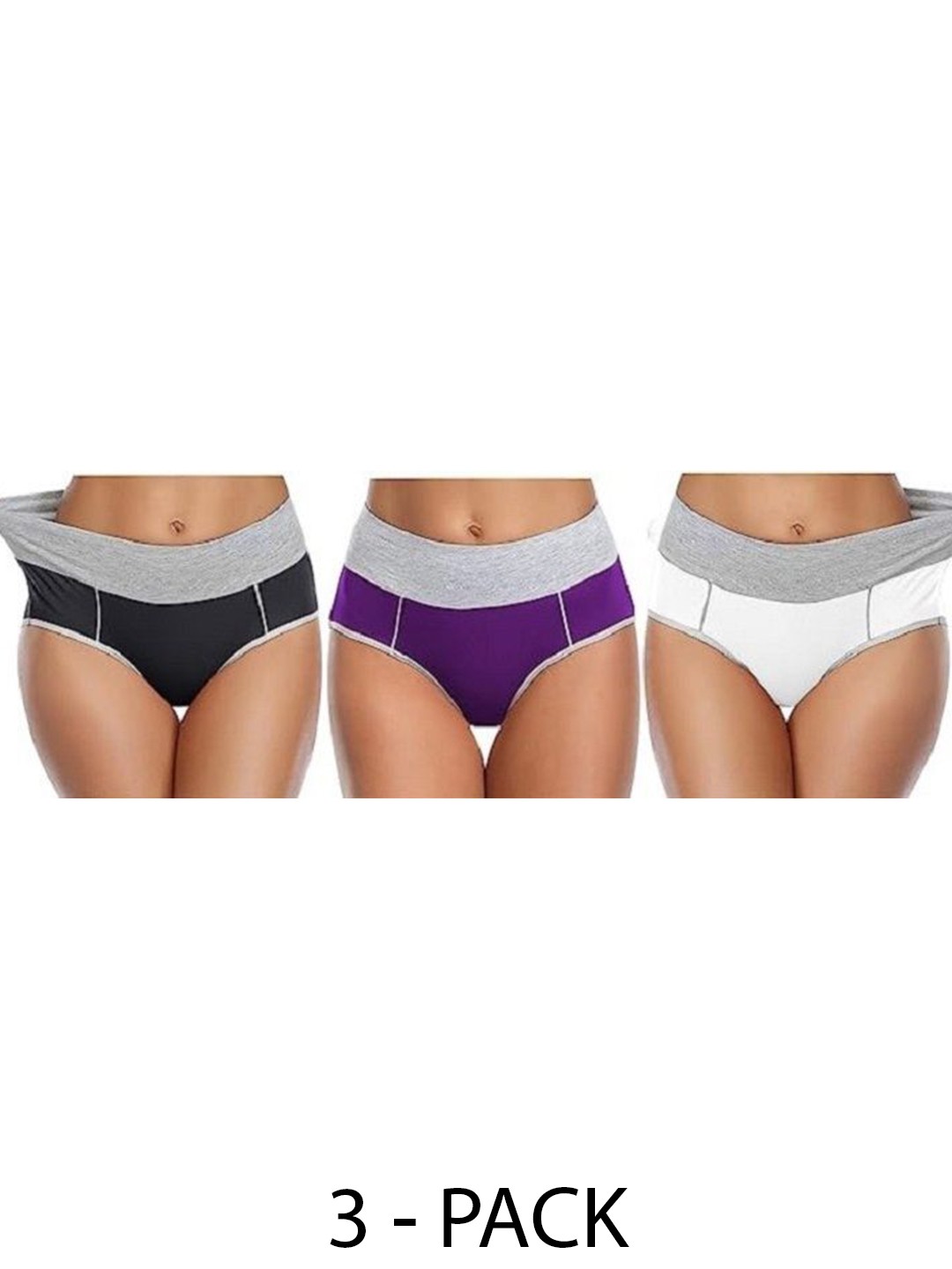 

Diving Deep Women Pack of 3 Cotton Assorted Hipster Briefs