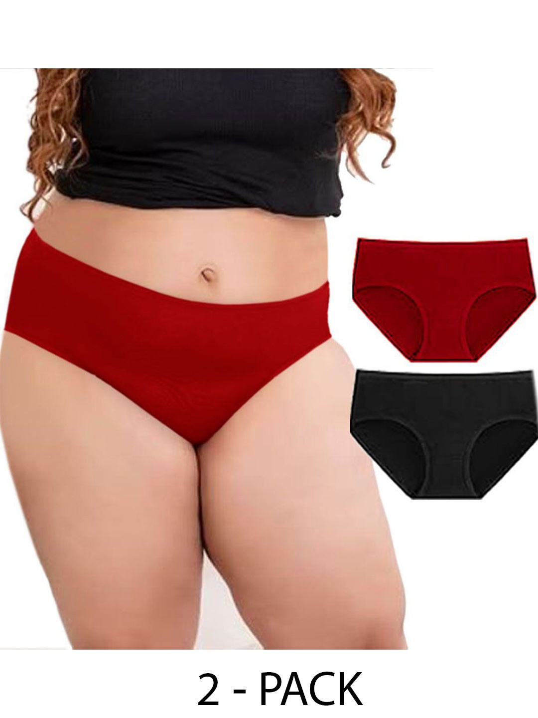 

Diving Deep Women Pack of 2 Cotton Assorted Hipster Briefs