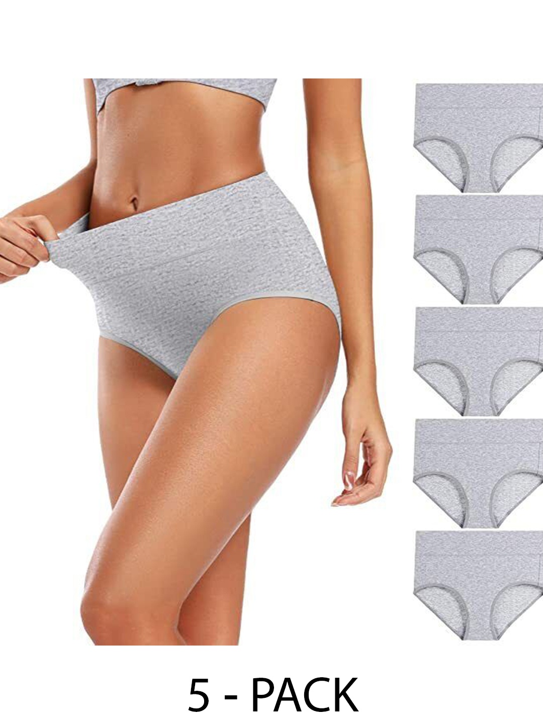 

Diving Deep Pack of 5 Hipster Briefs, Grey