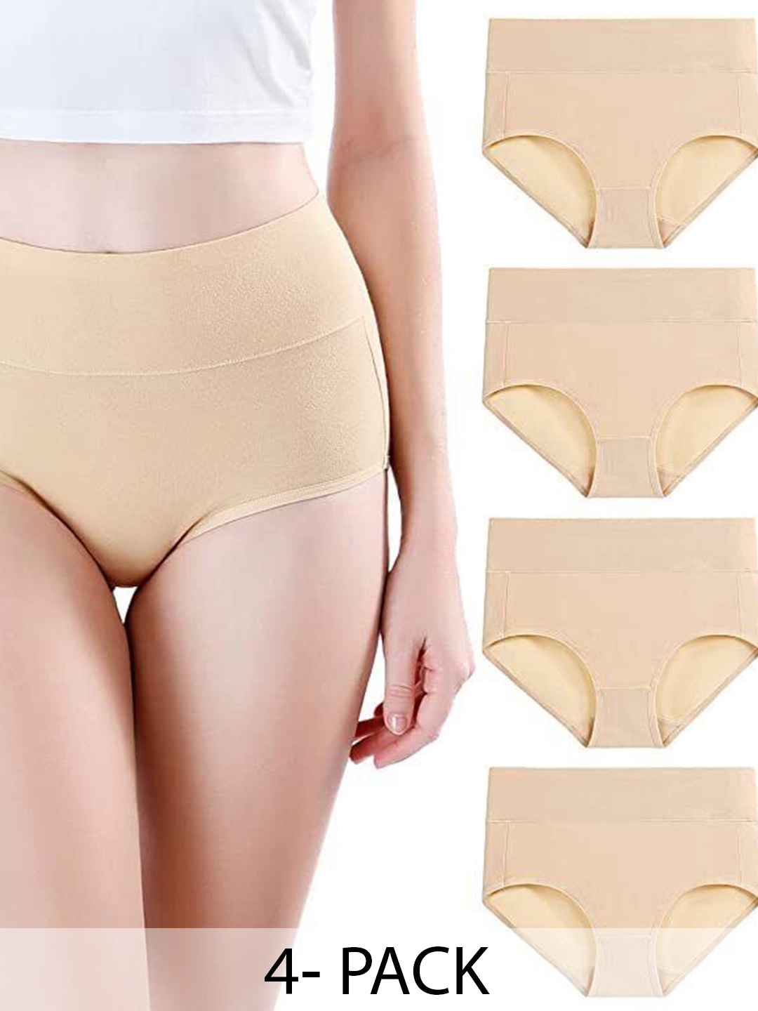 

Diving Deep Pack of 4 Hipster Briefs, Beige