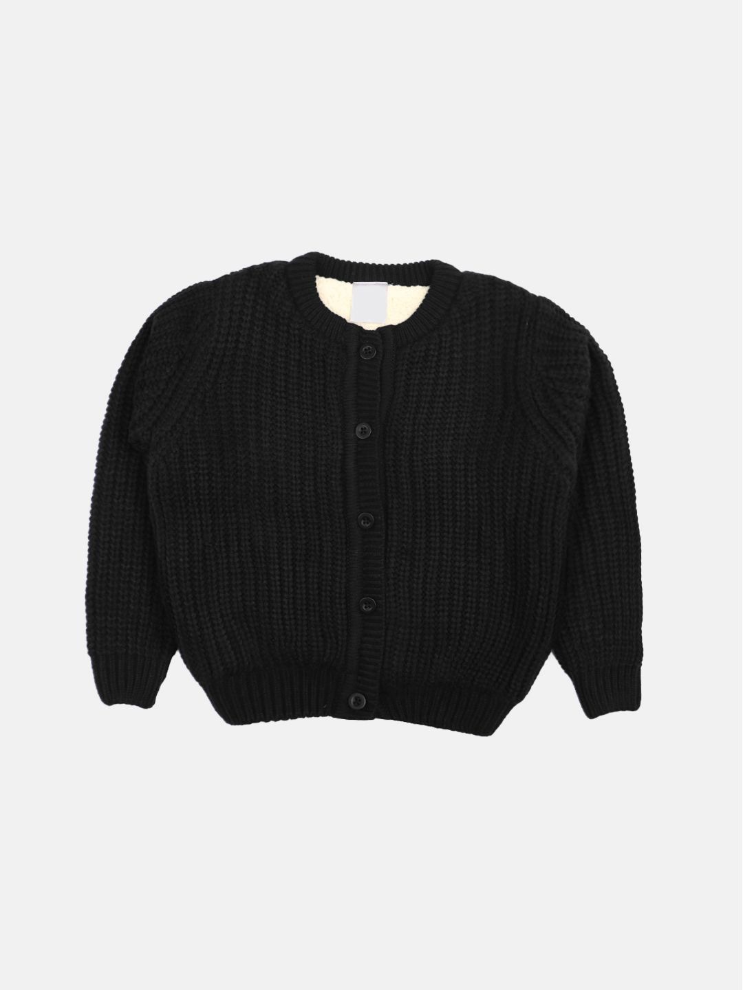 

CHKOKKO Boys Woollen Cardigan, Black