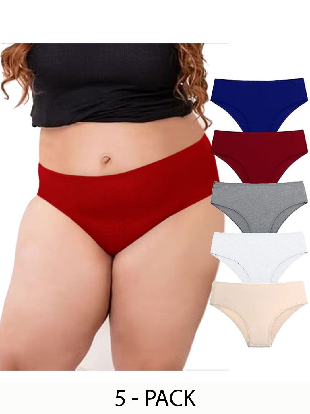 

Diving Deep Women Pack of 5 Hipster Briefs, Multi