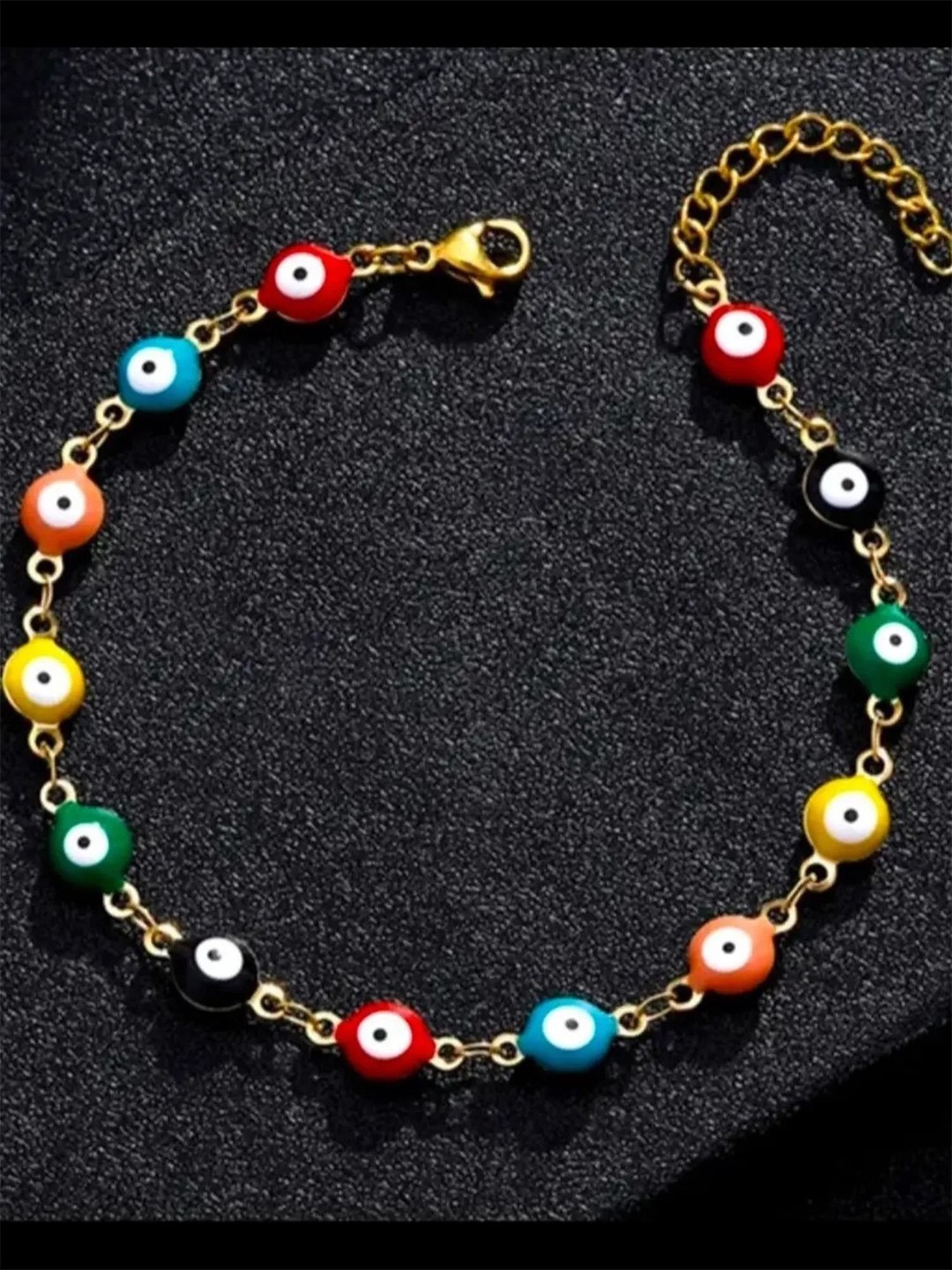 

V FASHION JEWELLERY Women Gold-Plated Link Bracelet