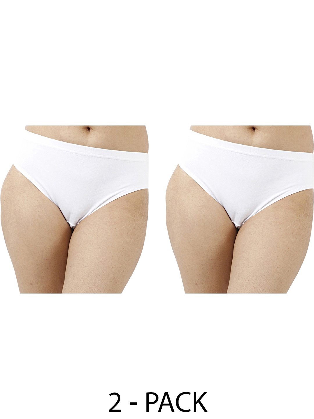 

Diving Deep Women Pack of 2 Cotton Hipster Briefs, White