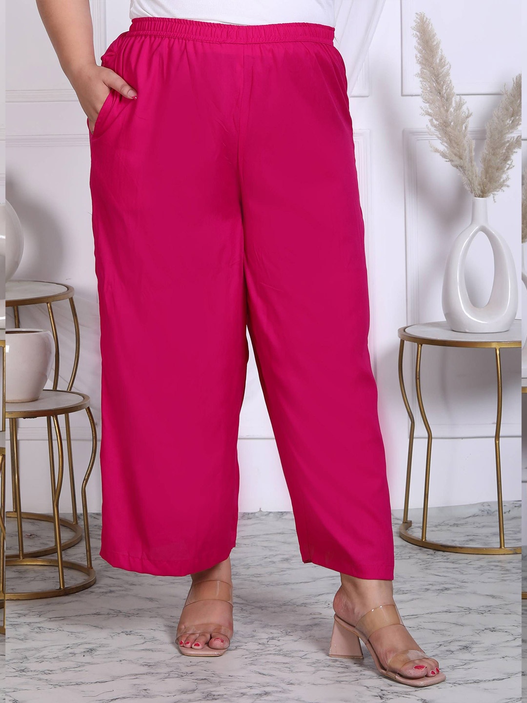 

Prin Fashion House Women Palazzos, Pink