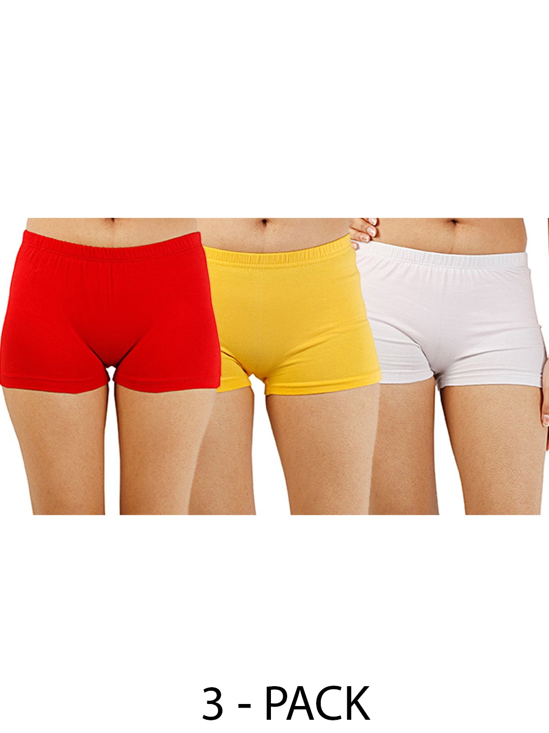 

Diving Deep Pack of 3 Boy Shorts Briefs, White