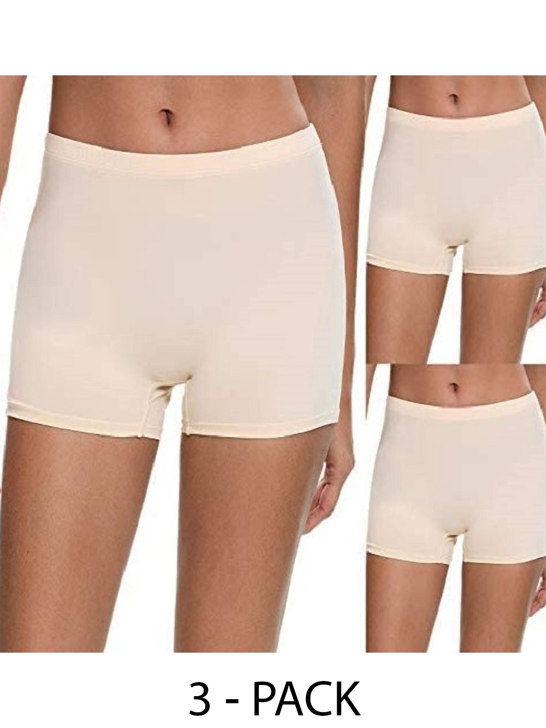 

Diving Deep Pack of 3 Boy Shorts Briefs, Beige