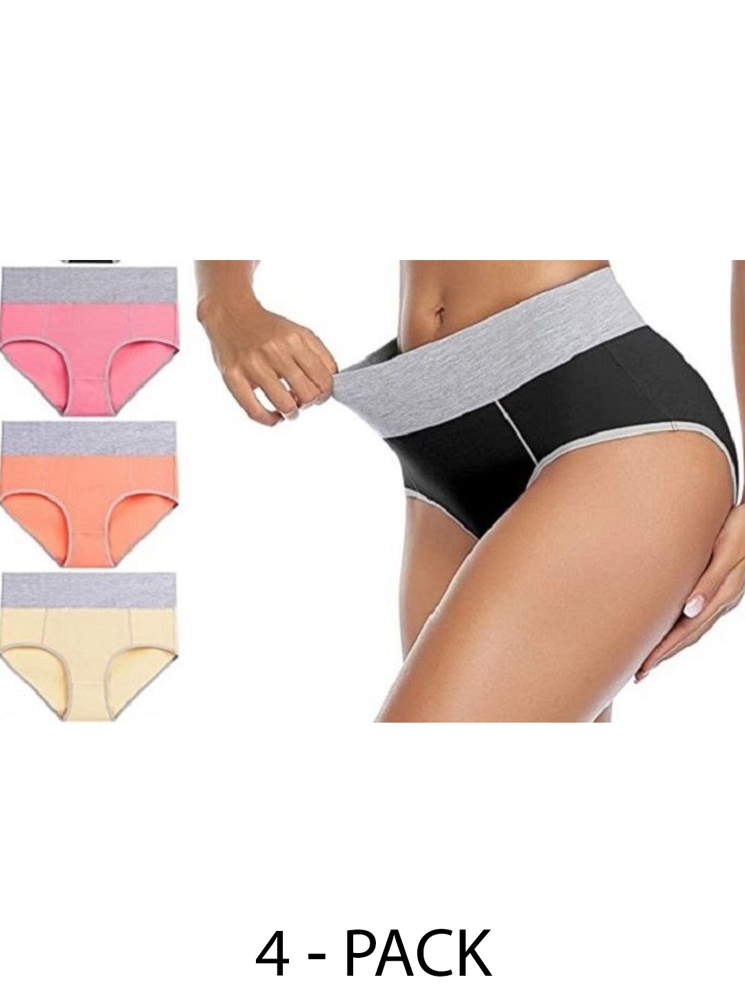 

Diving Deep Women Pack of 3 Cotton Hipster Briefs, Assorted