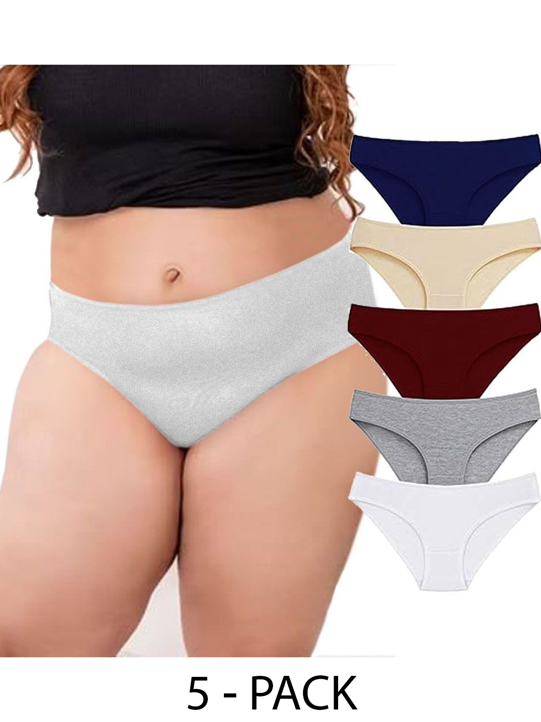 

Diving Deep Women Pack of 5 Hipster Briefs, Assorted