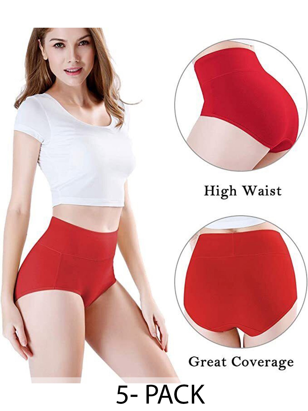 

Diving Deep Women Pack of 5 Hipster Briefs, Assorted