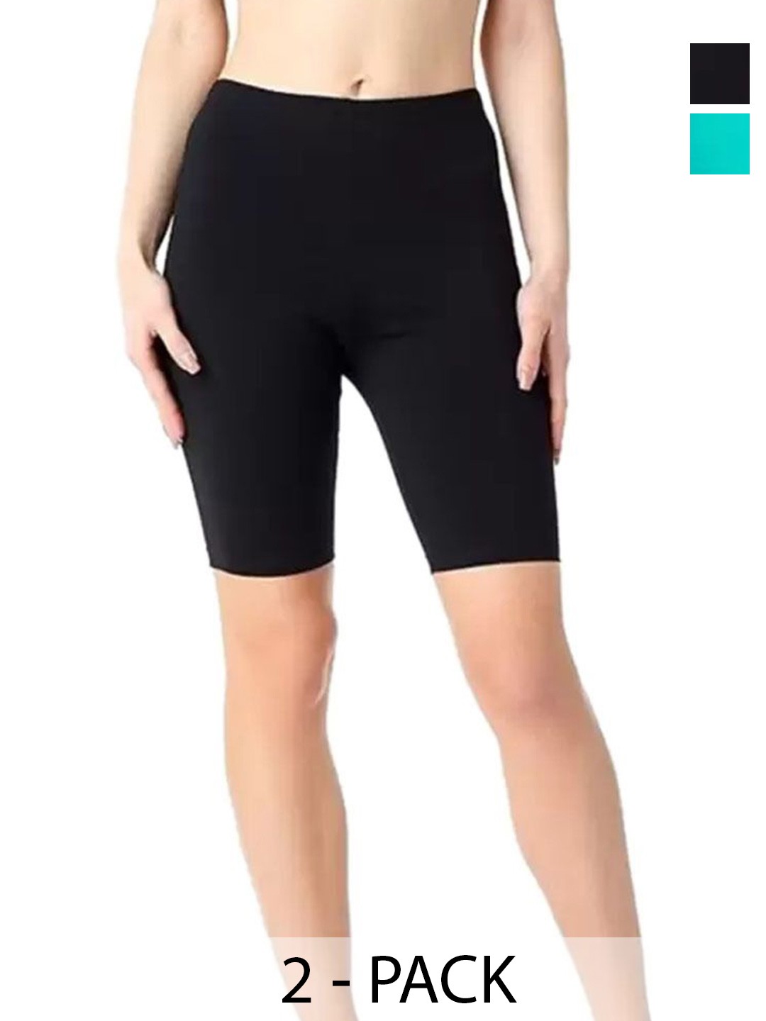 

Diving Deep Women Plus Size Pack of 2 Cotton Boy Shorts Briefs, Assorted
