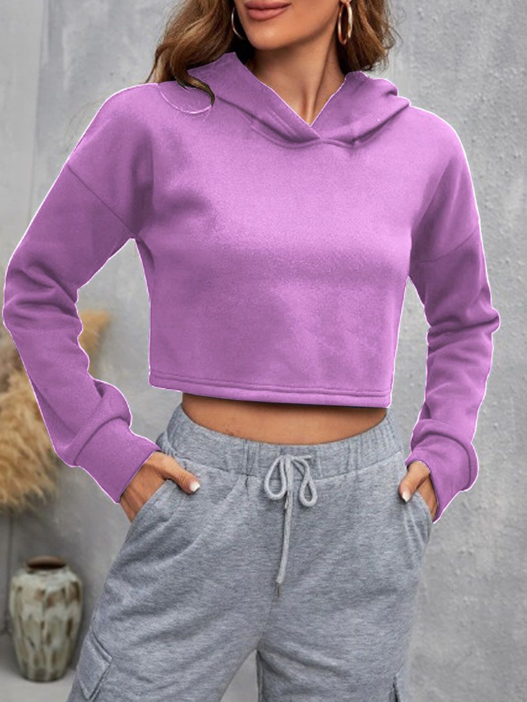 

Parona Women Hooded Sweatshirt, Lavender