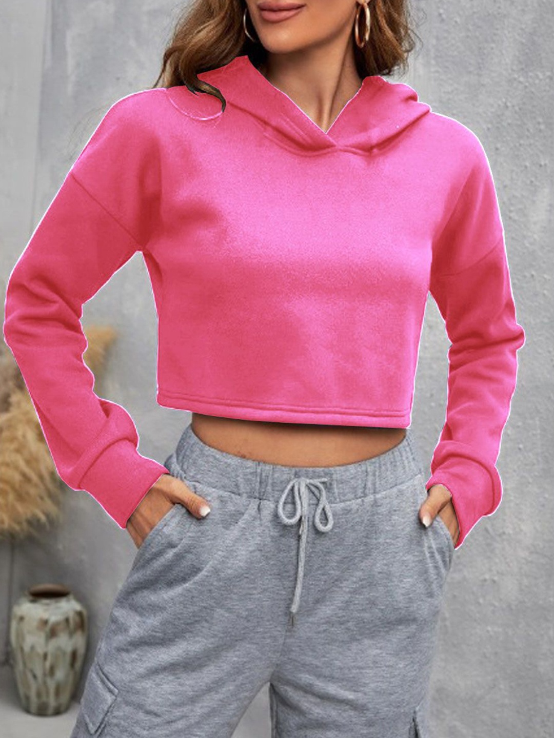 

Parona Women Hooded Sweatshirt, Pink