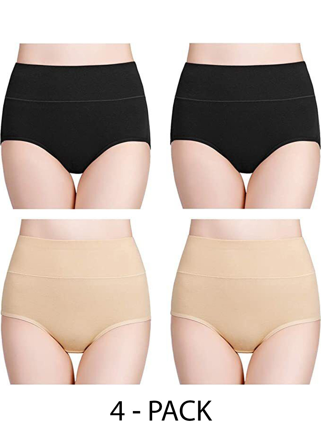

Diving Deep Pack of 4 Hipster Briefs, Black