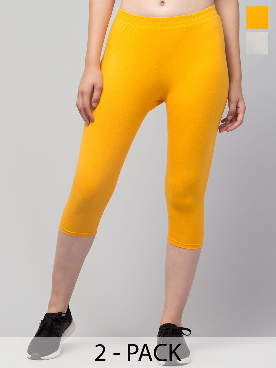

ULLAS Women Capris, Mustard