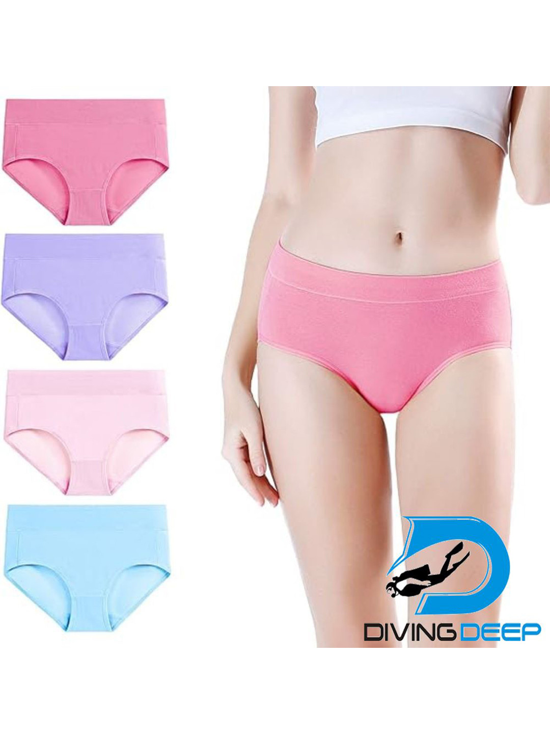 

Diving Deep Pack of 4 Hipster Briefs, Multi