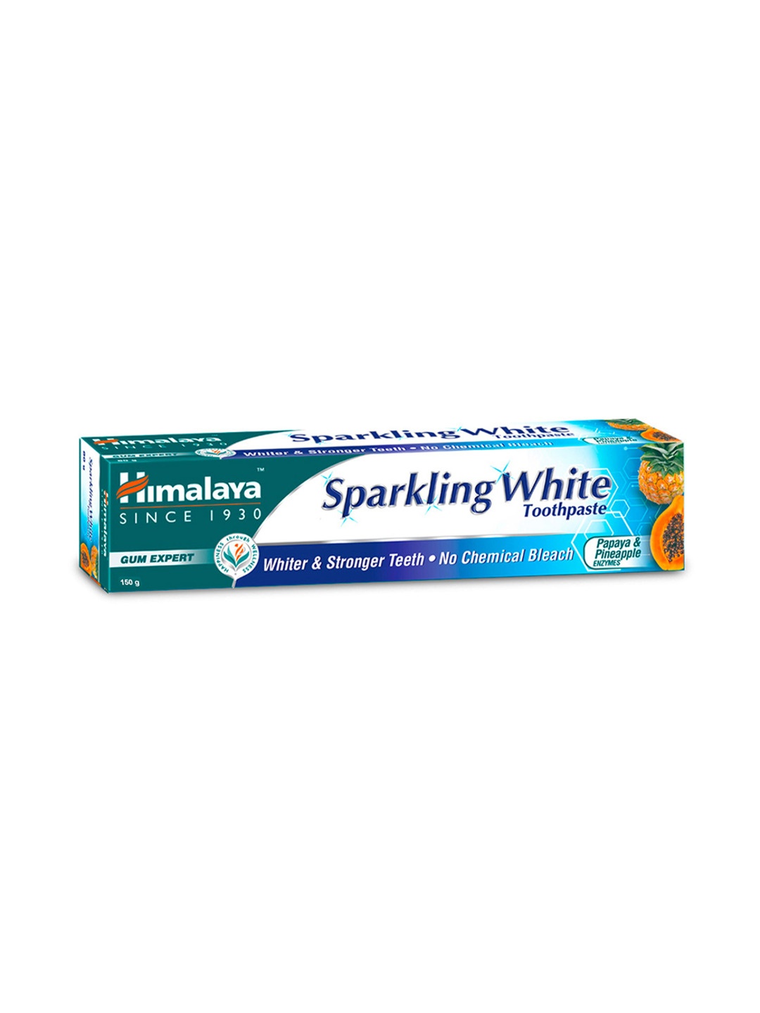 

Himalaya Sparkling White Toothpaste For Whiter & Stronger Teeth - 150g, Green