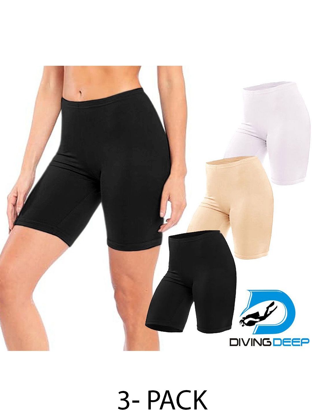 

Diving Deep Pack of 3 Boy Shorts Briefs, Multi