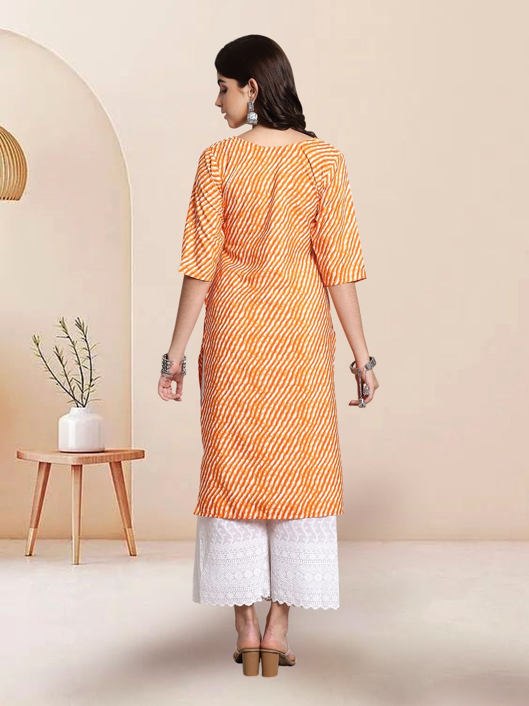 

7Threads Women Ethnic Motifs Printed Floral Crepe Kurta, Multi