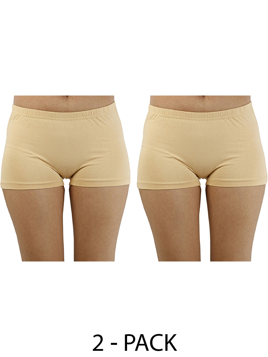 

Diving Deep Women Pack of 2 Boy Shorts, Beige