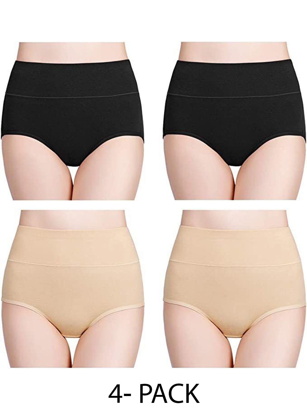 

Diving Deep Pack of 4 Hipster Briefs, Black