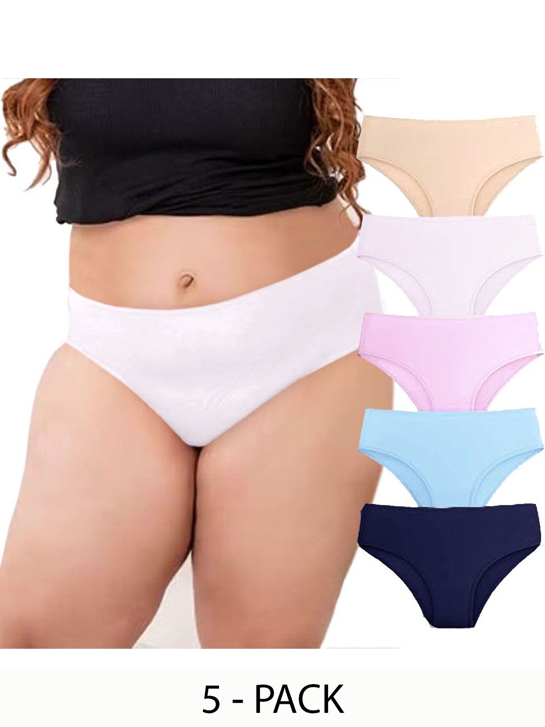 

Diving Deep Women Pack of 5 Hipster Briefs, Assorted