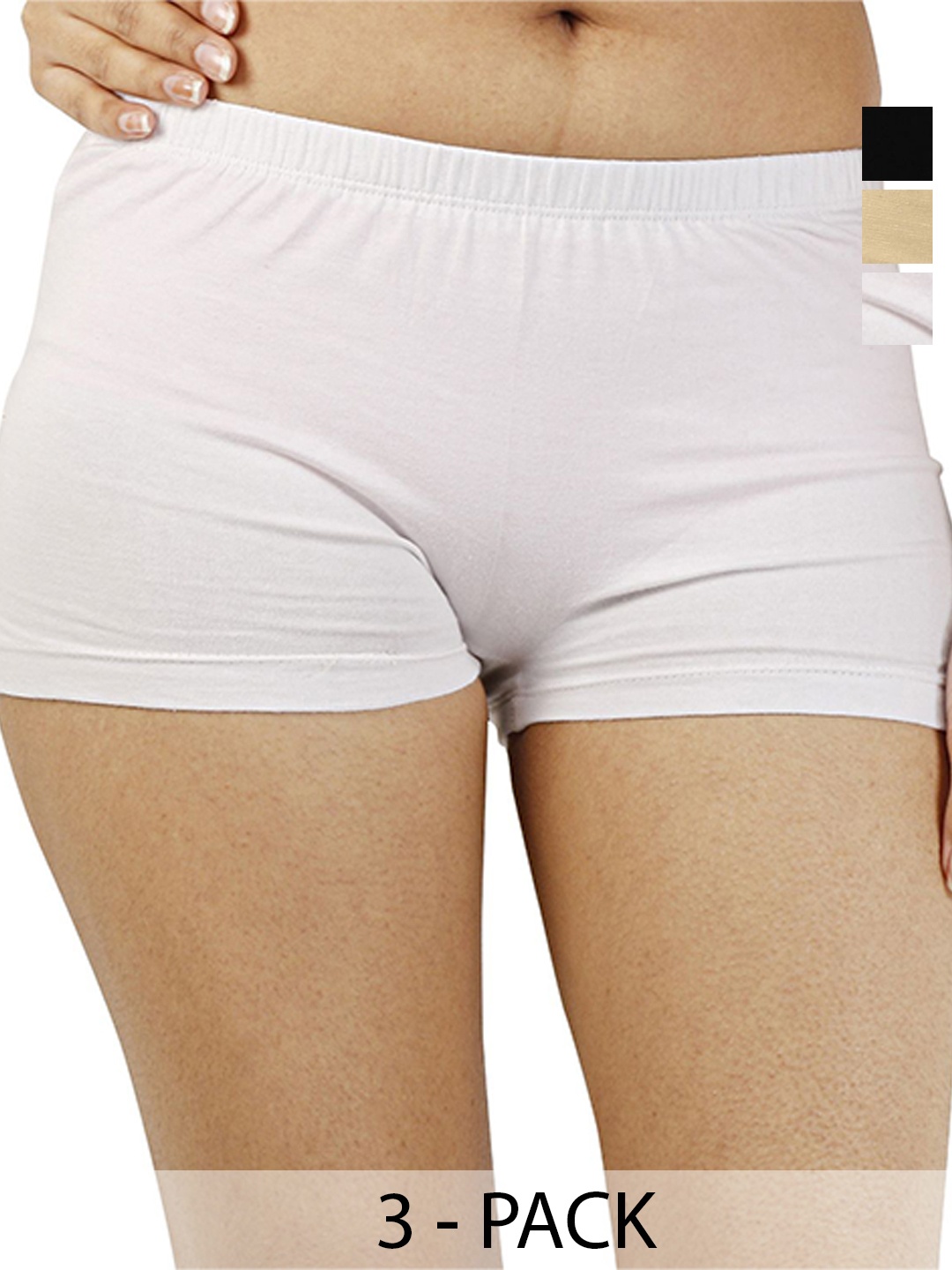 

Diving Deep Pack of 3 Boy Shorts Briefs, Beige