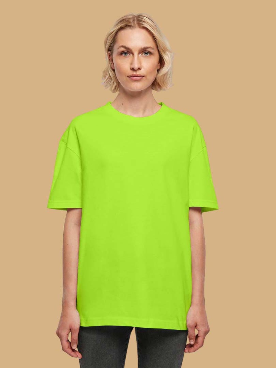 

OFFMINT Women V-Neck T-shirt, Green