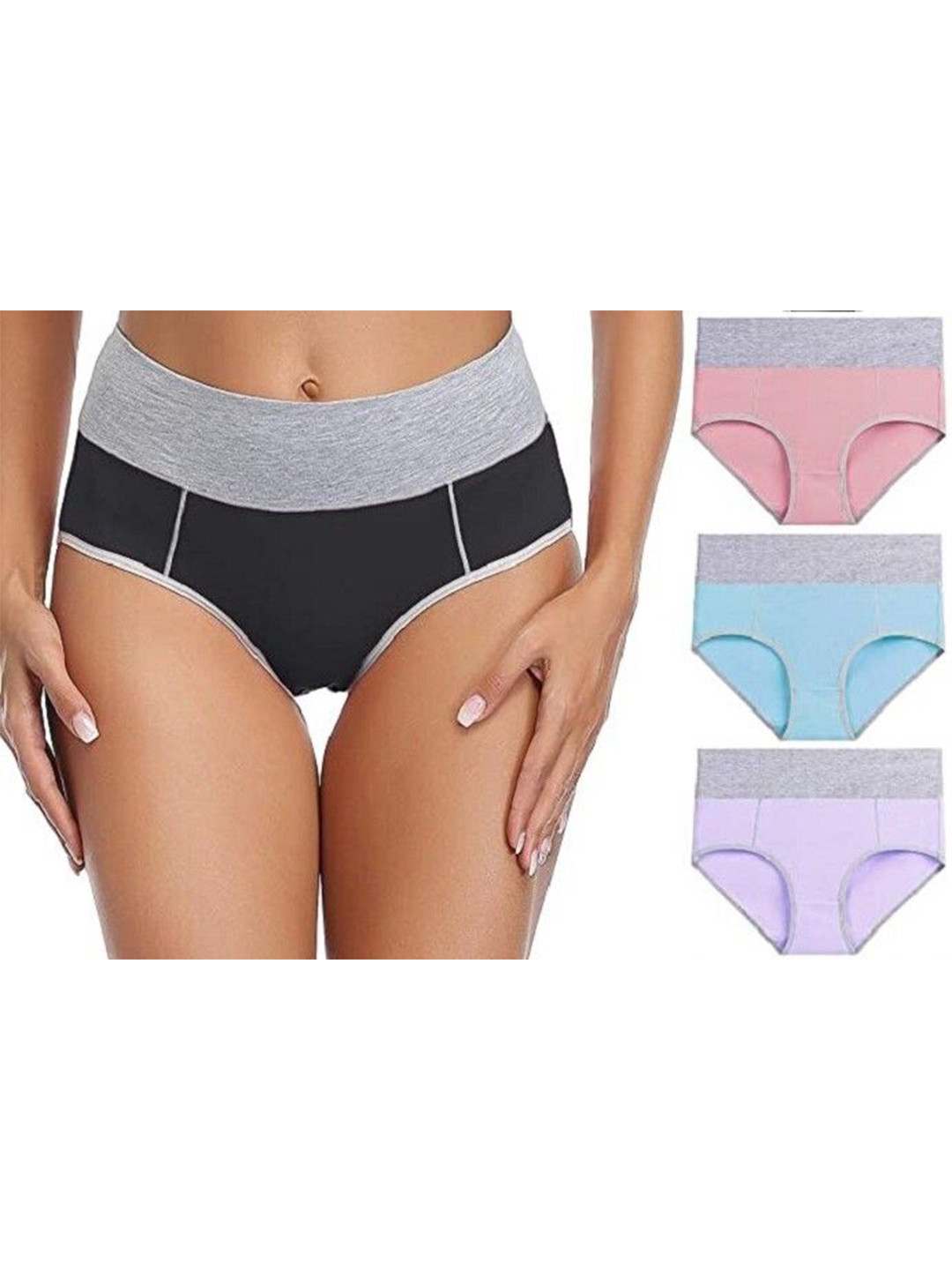 

Diving Deep Women Pack of 3 Hipster Briefs, Multi