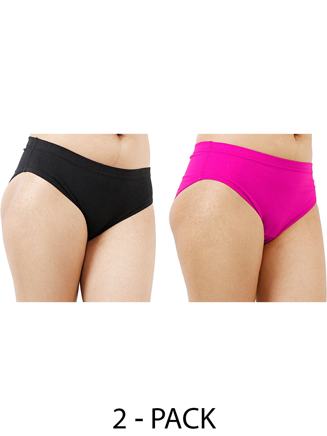 

Diving Deep Women Pack Of 2 Cotton Hipster Briefs, Black