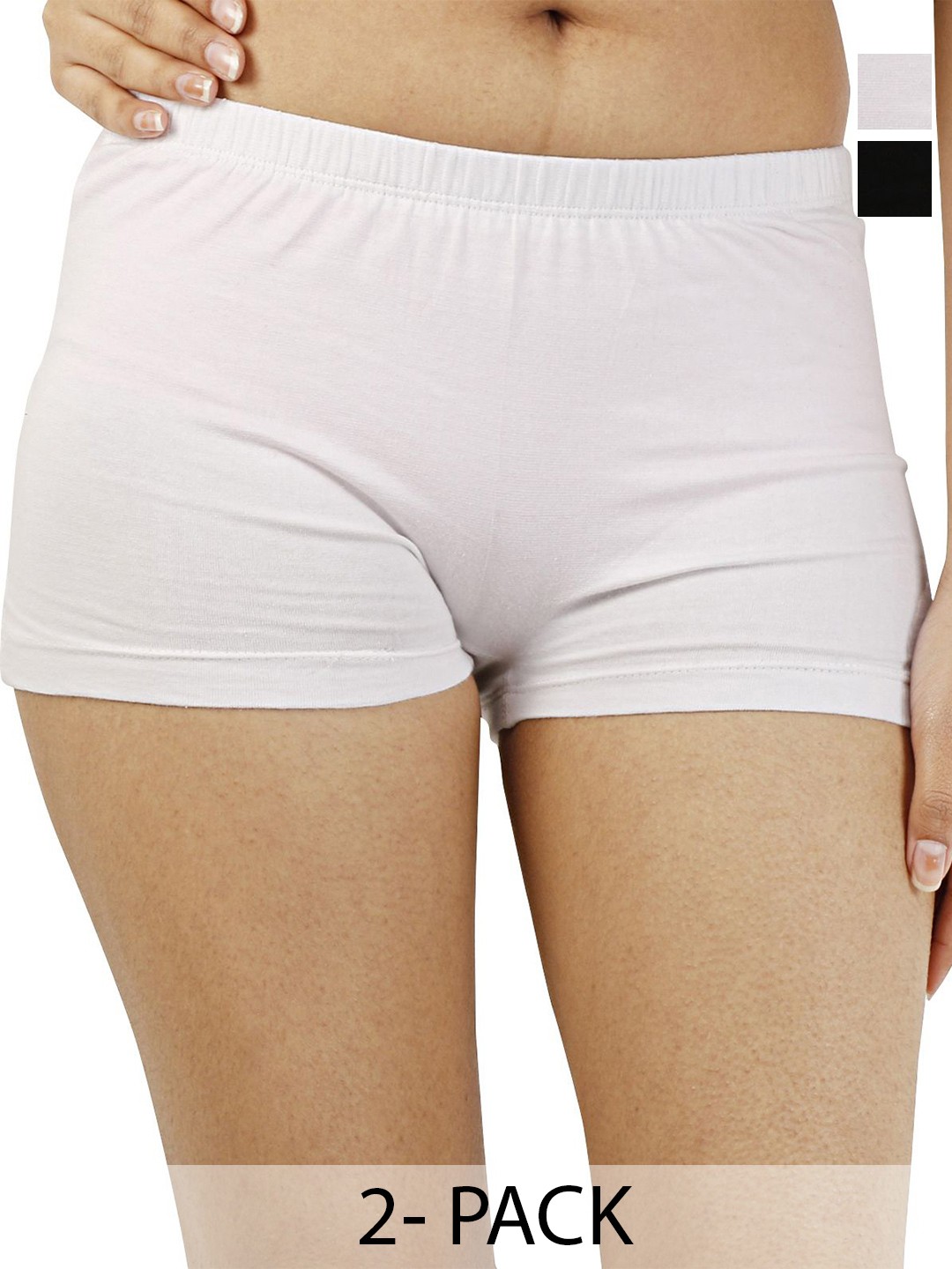 

Diving Deep Pack of 2 Boy Shorts Briefs, White