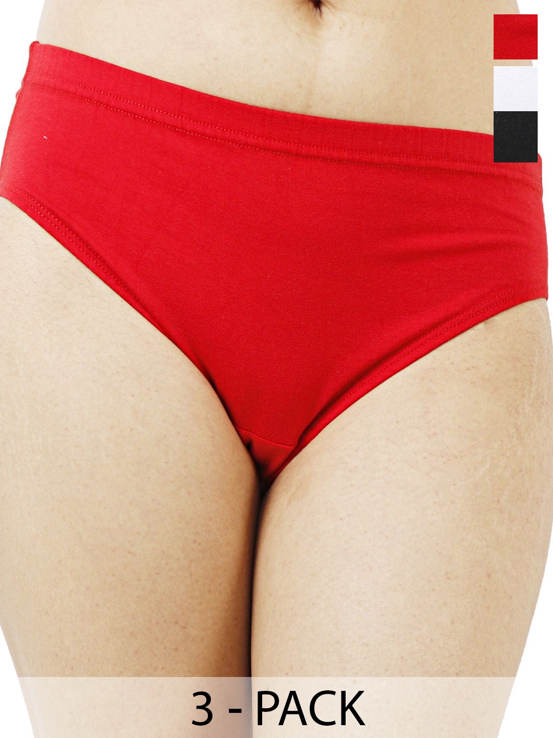 

Diving Deep Women Pack of 3 Cotton Assorted Hipster Briefs