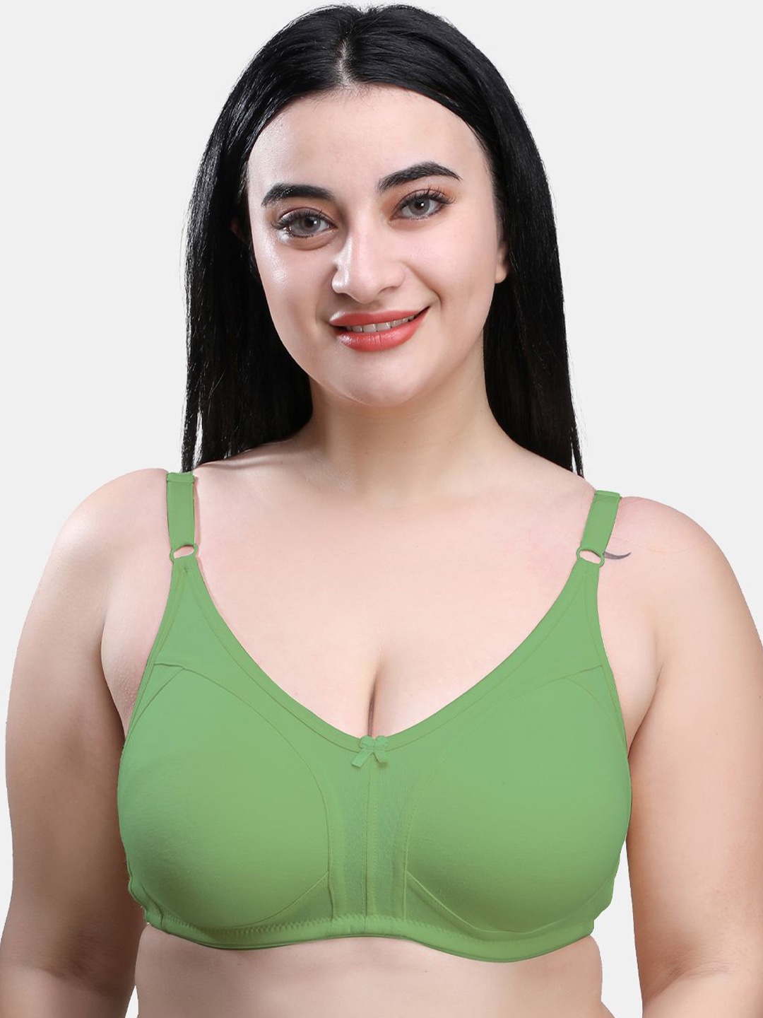 

SKDREAMS Women Non-Wired Full Coverage Everyday Bra, Olive