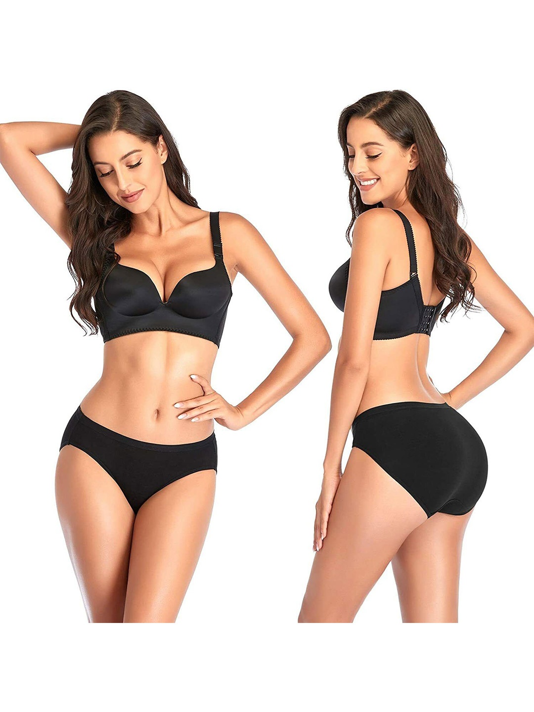 

Diving Deep Women Pack of 1 Hipster Briefs, Black