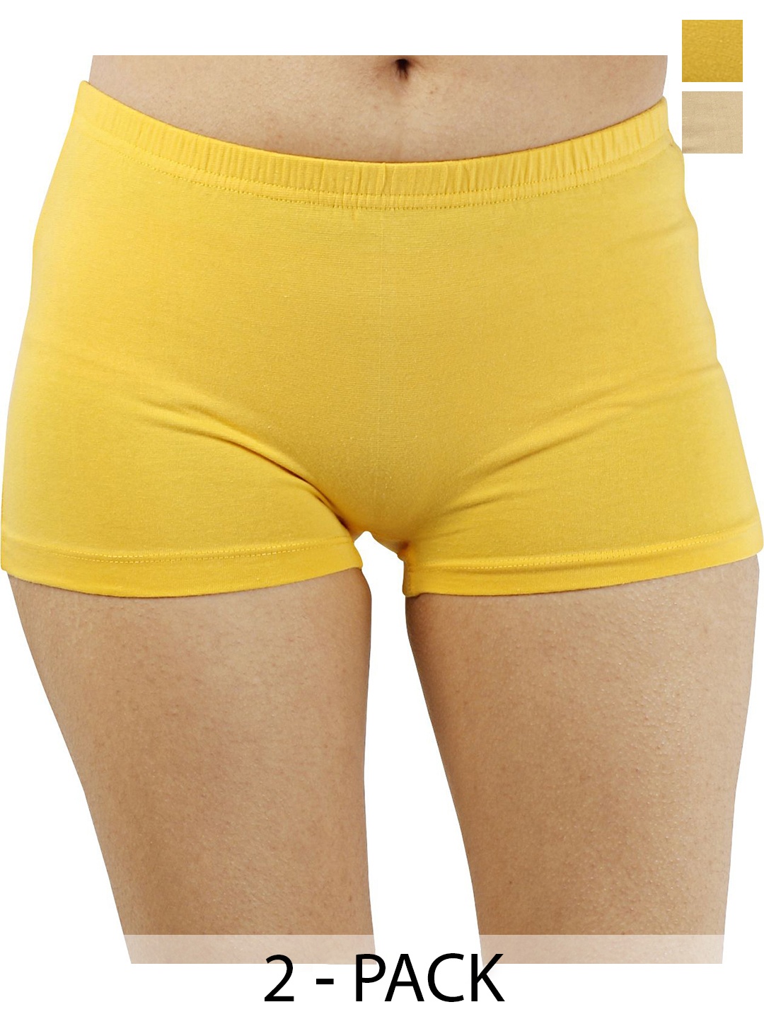 

Diving Deep Pack of 2 Cotton Boy Shorts Briefs, Yellow