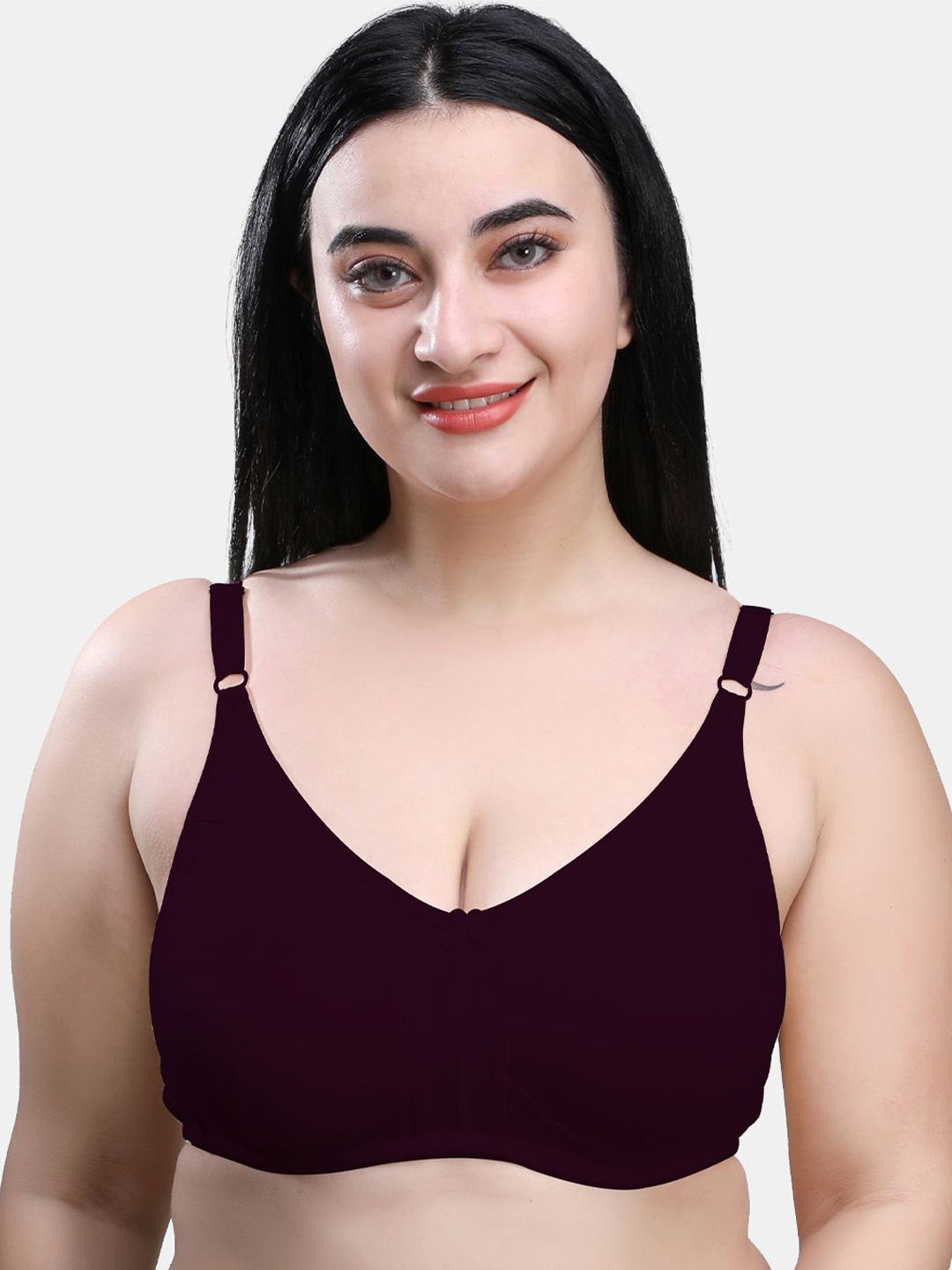 

SKDREAMS Women Non-Wired Full Coverage Everyday Bra, Black
