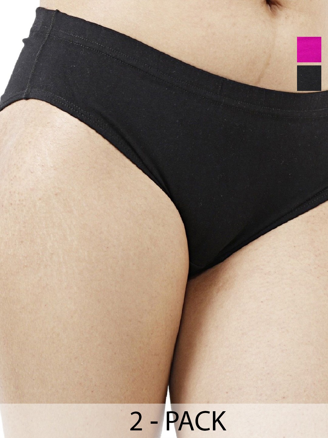 

Diving Deep Women Pack of 2 Cotton Assorted Hipster Briefs