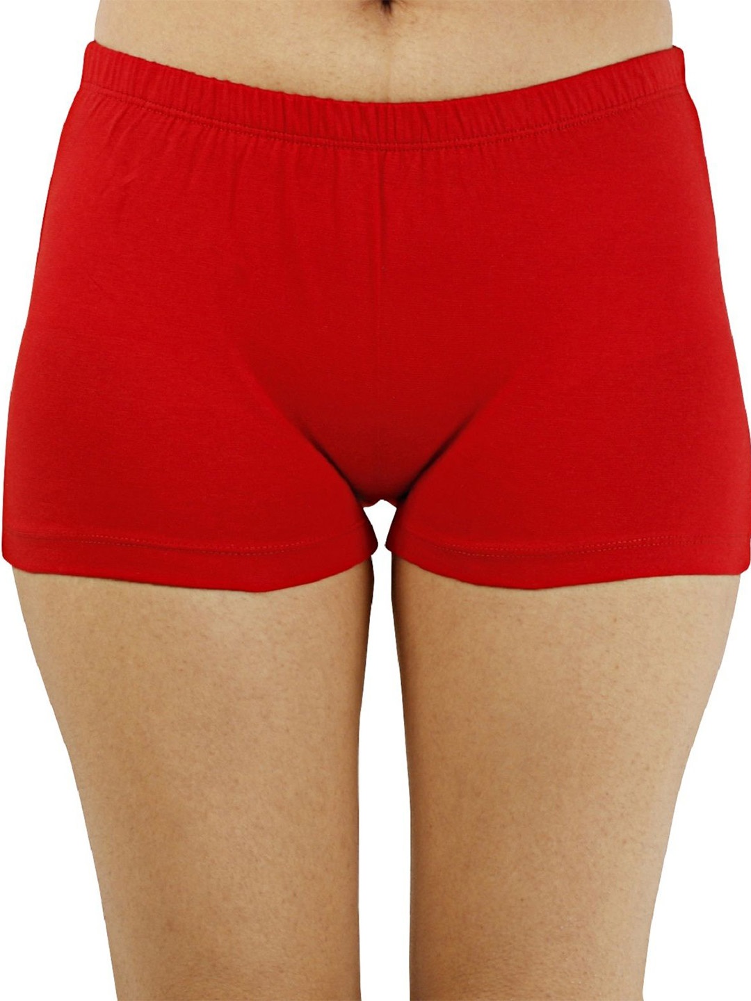 

Diving Deep Women Cotton Boy Shorts Briefs, Red