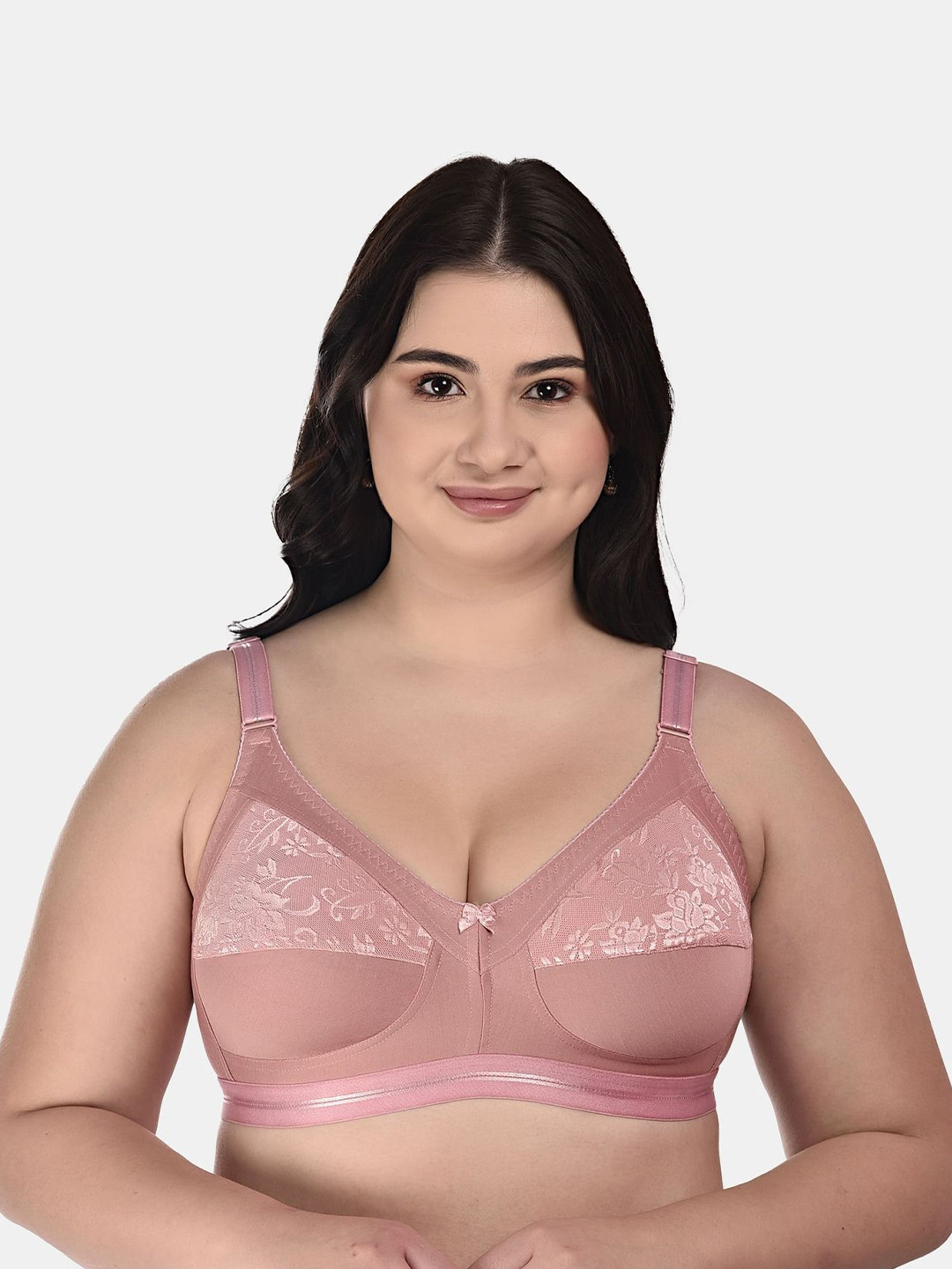 

DressBerry Floral Bra Full Coverage, Rose