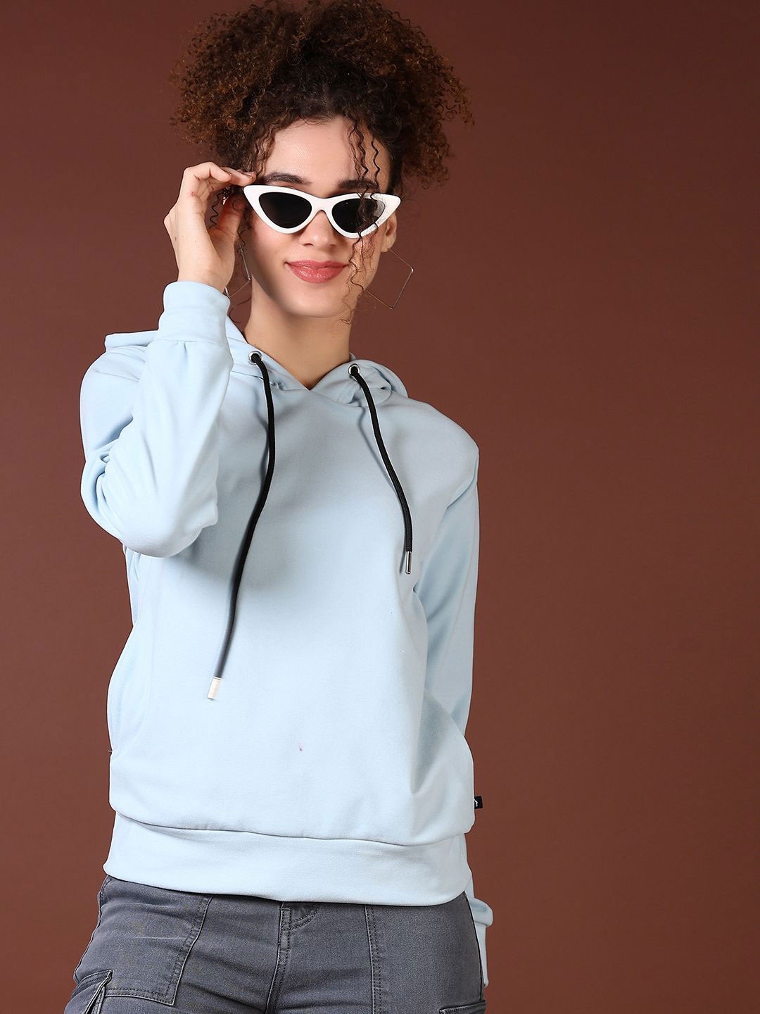 

V-Mart Women Hooded Sweatshirt, Blue