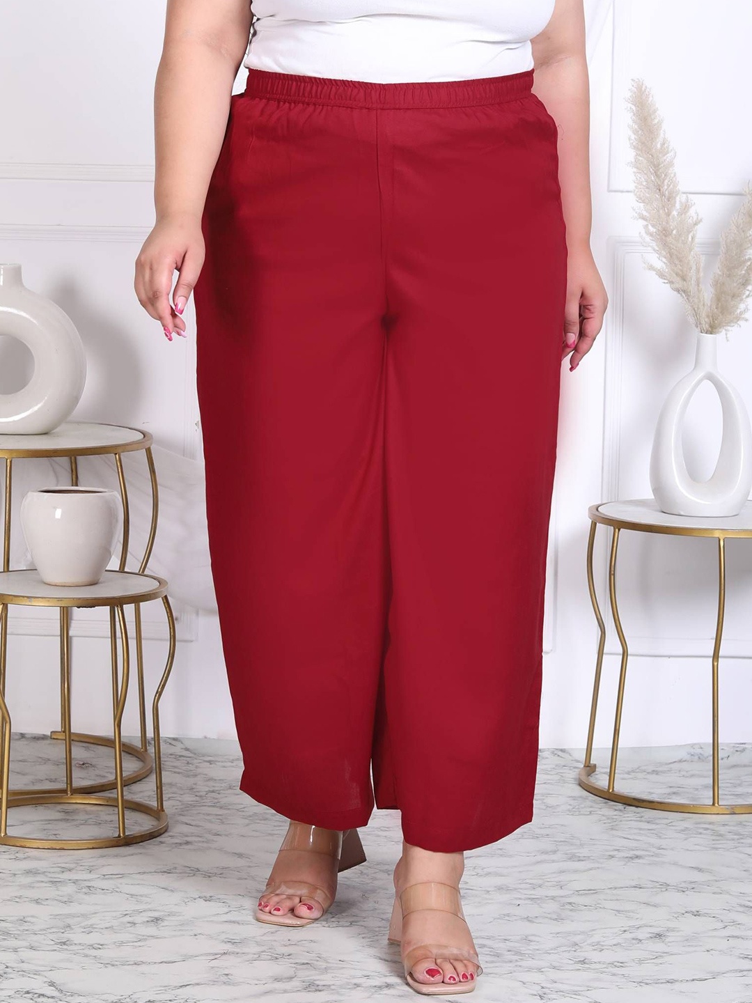 

Prin Fashion House Women Palazzos, Maroon