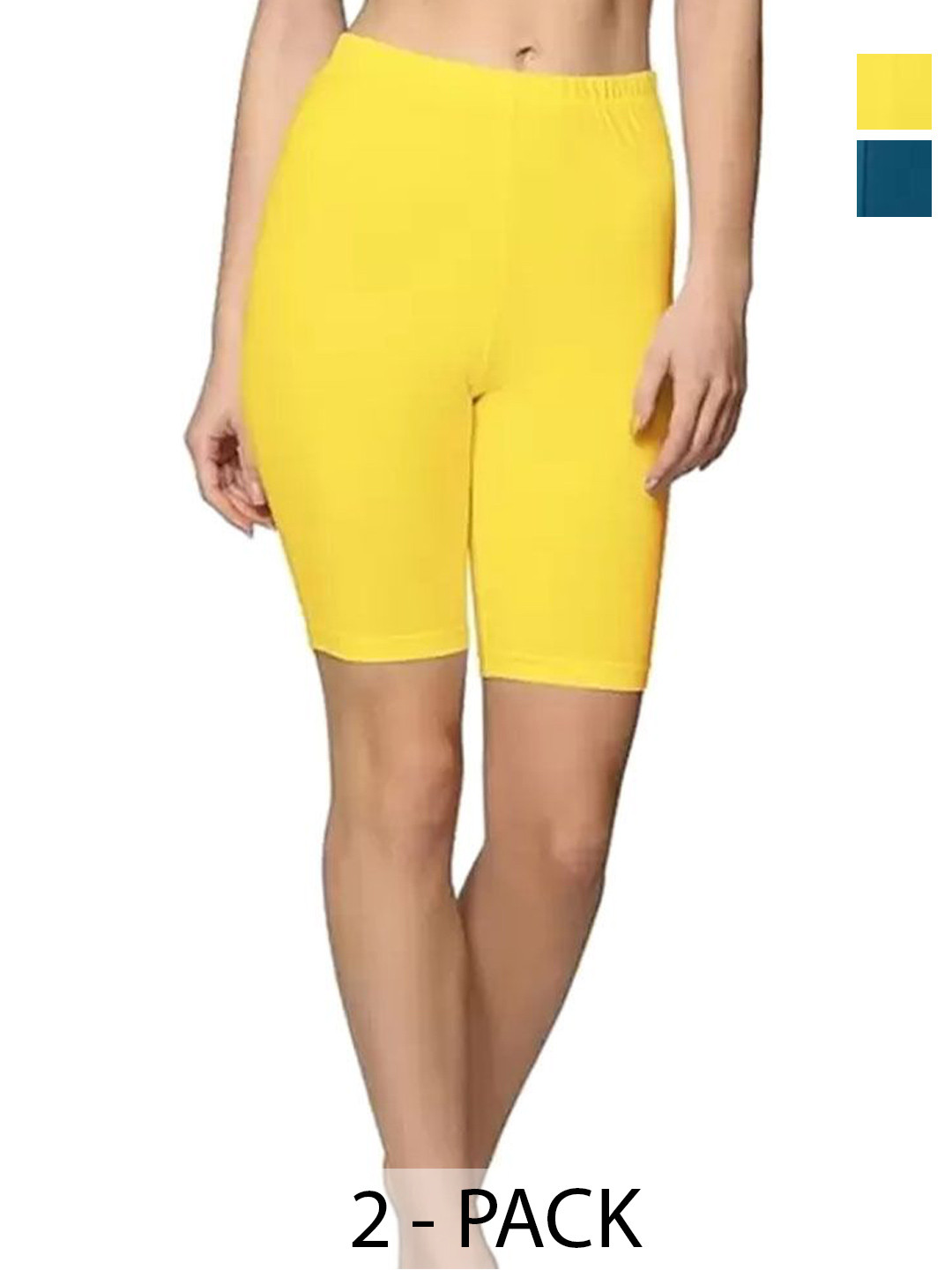

Diving Deep Women Pack of 2 Boy Shorts Briefs, Yellow