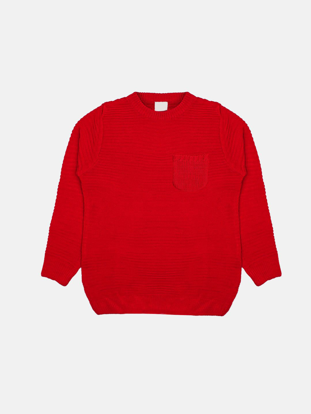 

CHKOKKO Boys Ribbed Woollen Pullover, Red